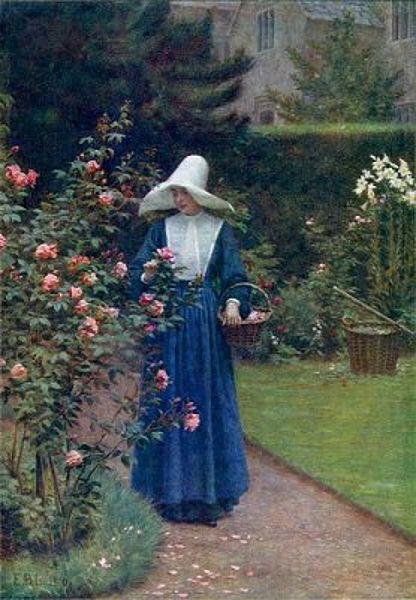 Edmund Blair Leighton The roses' day Norge oil painting art